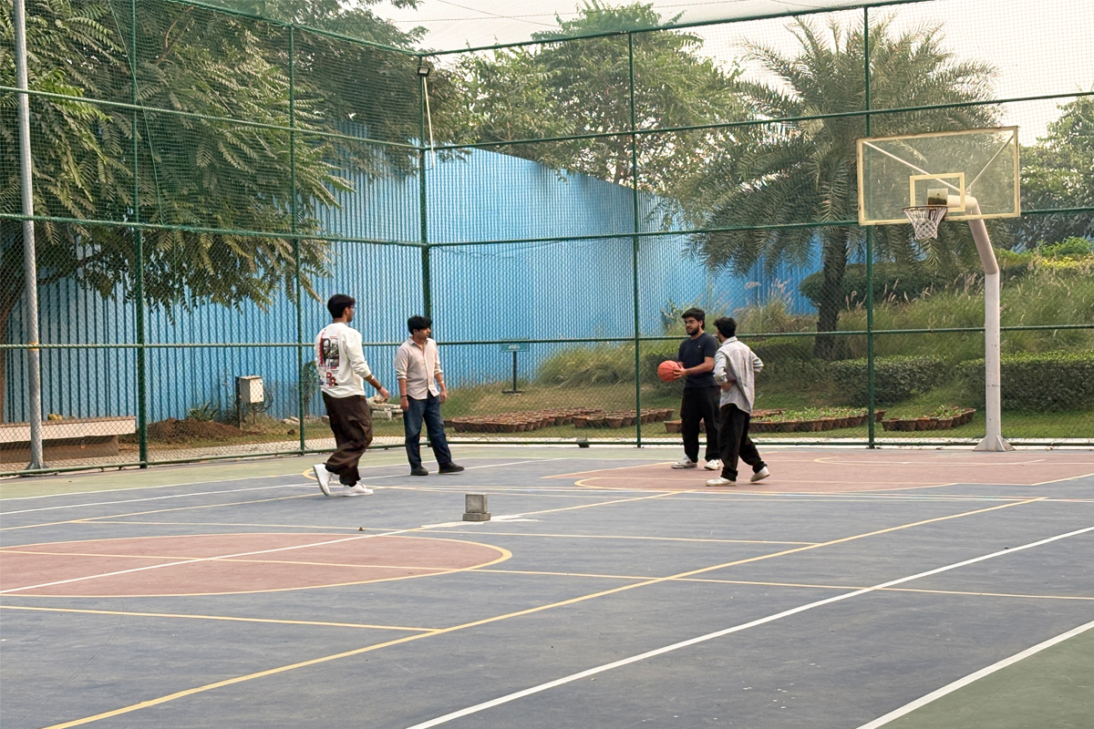 Basketball ground at the campus