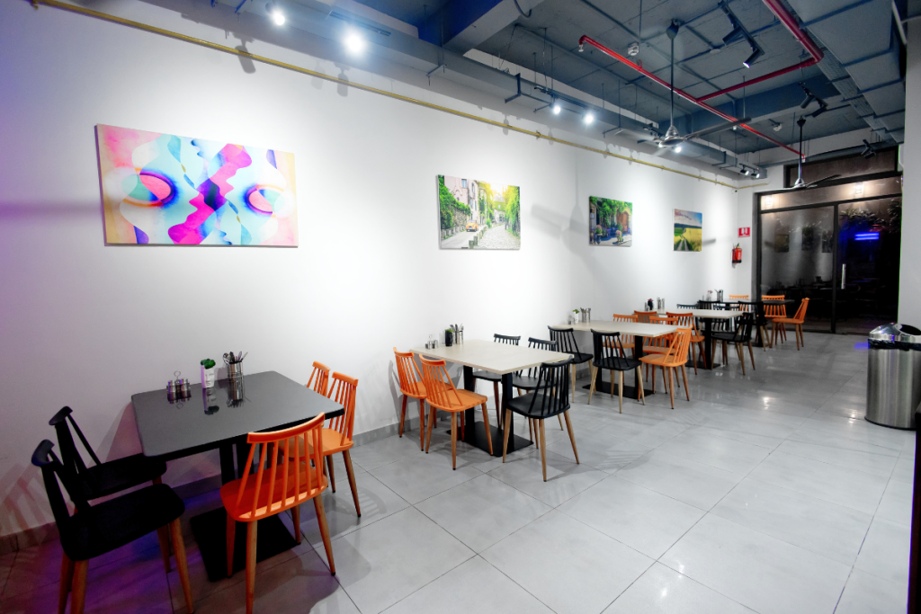Spacious student dining halls